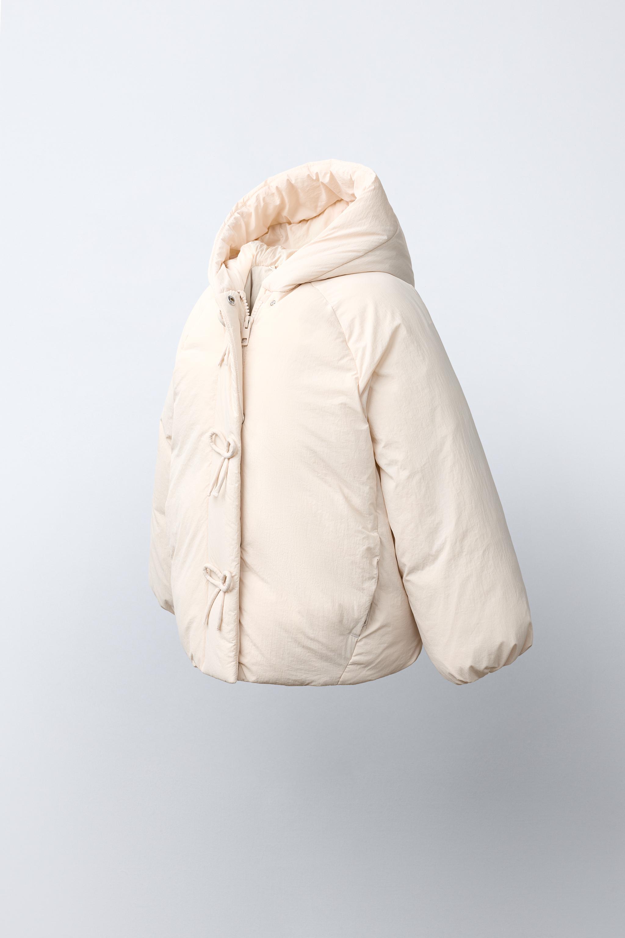 WATER REPELLENT BOW PUFFER COAT